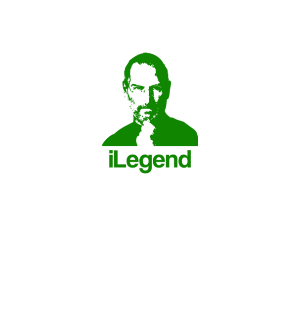 iLegend Steve Jobs model alb pe tricou