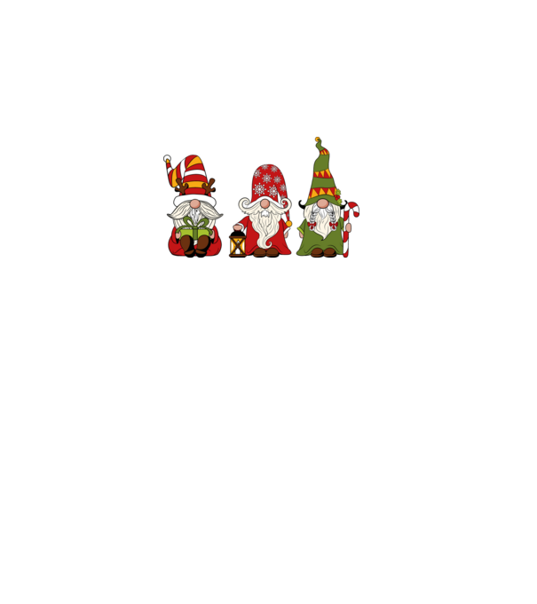 Xmas gnomes 2 model negru pe tricou