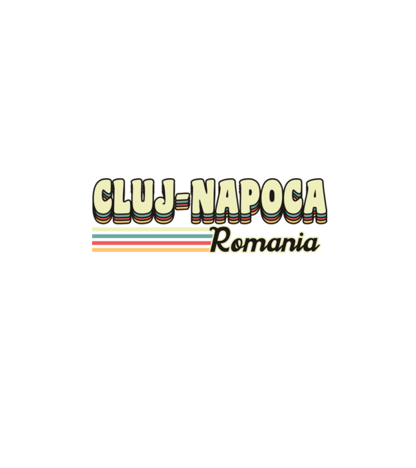 România Cluj-Napoca model negru pe tricou