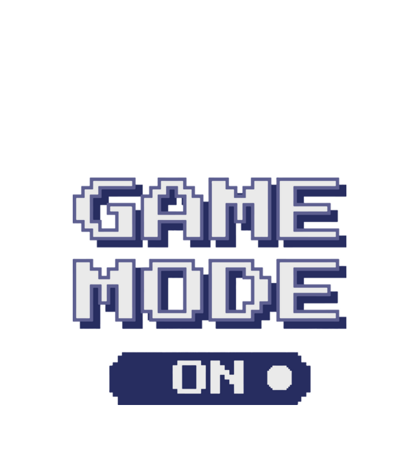 Gamer - Game mode on model negru pe tricou
