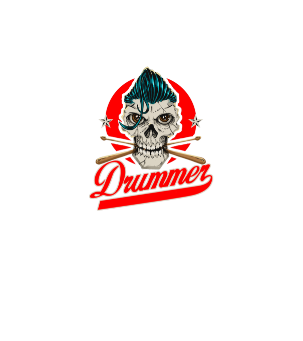 Drummer model verde neon pe tricou