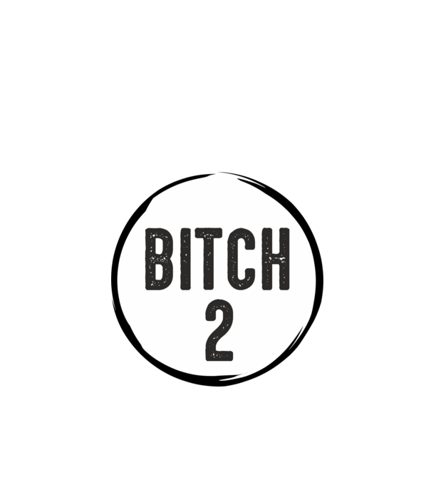 BITCH 2 model verde de măr pe tricou