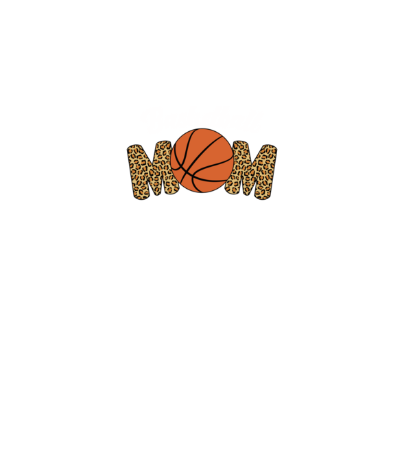 Basketball Mom model negru pe tricou