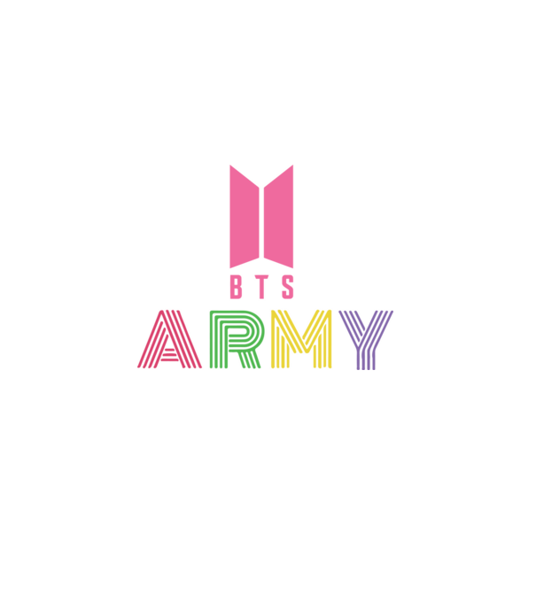 BTS ARMY model negru pe tricou