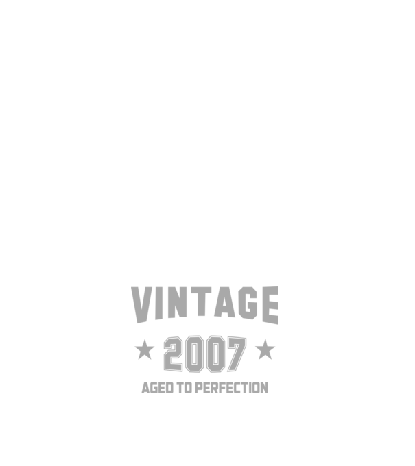 Vintage - 2007 model alb pe tricou