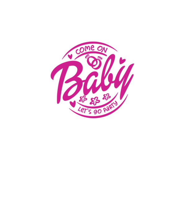 Bride Barbies Baby lets go party model alb pe tricou