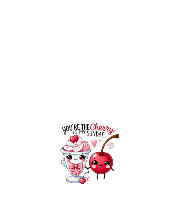 Cherry to my Sunday model negru pe tricou