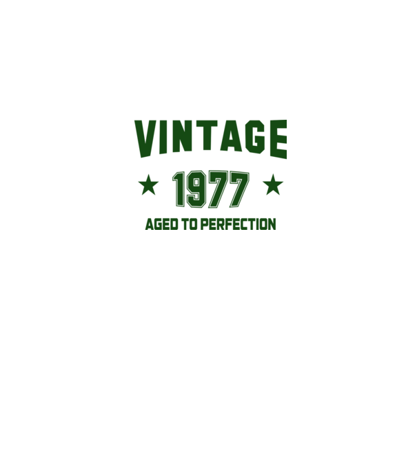 Vintage - 1977 model alb pe tricou