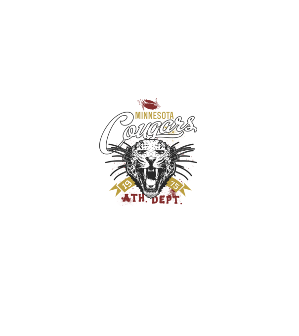 Minesota Cougars model negru pe tricou