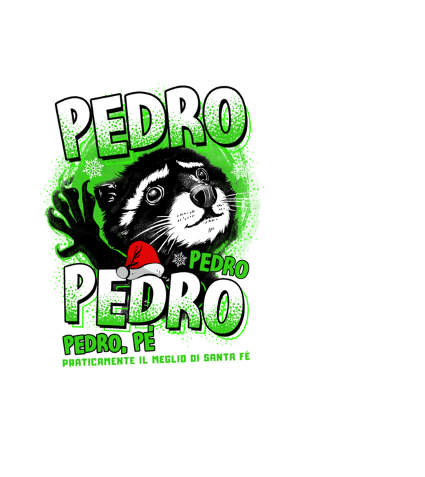 Pedro pedro christmas model negru pe tricou