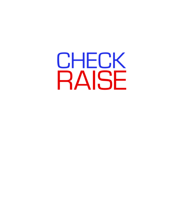 Check Raise model negru pe tricou