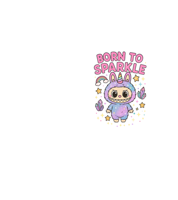 Born to sparkle model galben neon pe tricou