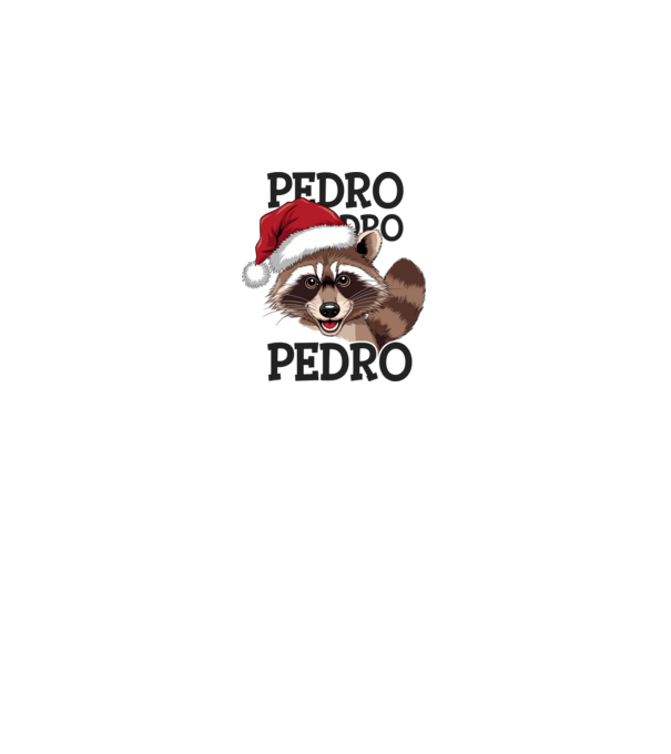 Pedro pedro xmas model alb pe tricou
