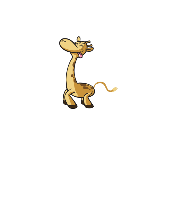 Giraffe model gri închis pe tricou