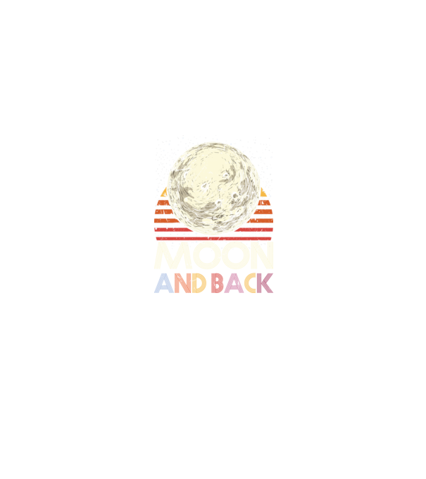 Retro vintage love you to the moon and back MOON model negru pe tricou