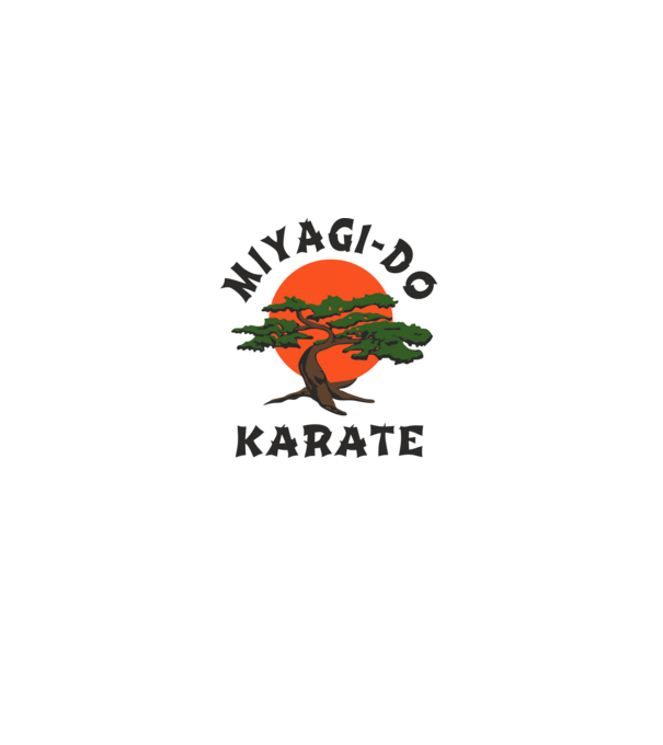 Miyagi-do karate cobra kai model alb pe tricou