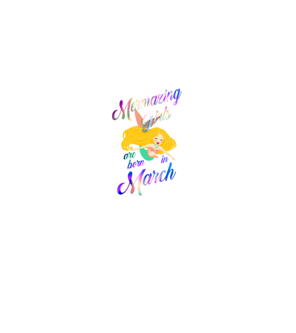 Mermazing girls are born march model negru pe tricou