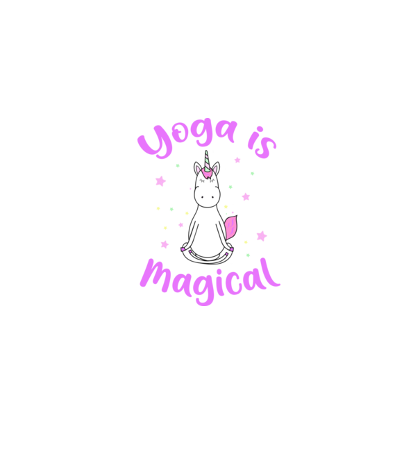 yoga is magical model negru pe tricou