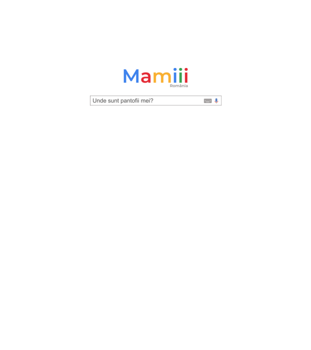 Mamiiii - Unde sunt pantofii mei? model alb pe tricou