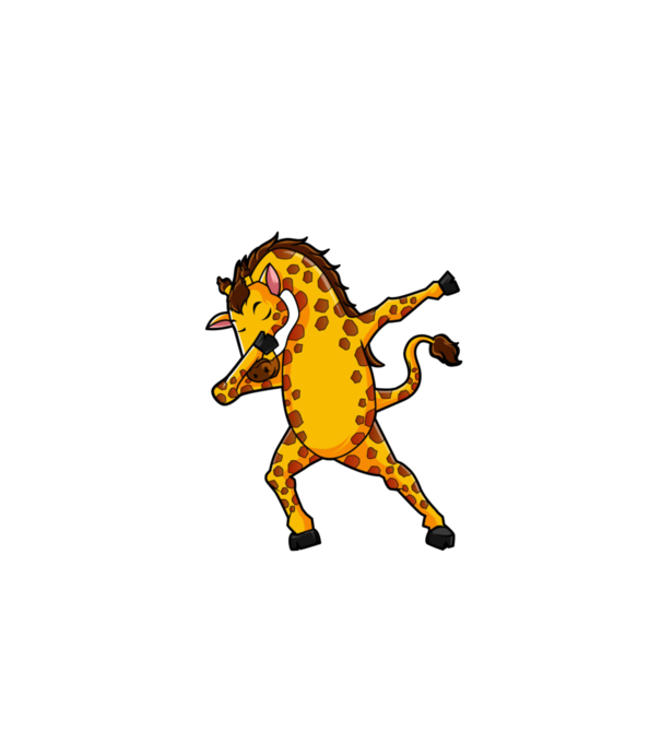 Girafă DAB model roșu pe tricou