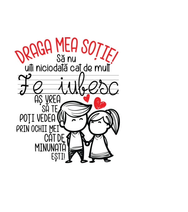 dragul meu soț javitott2411 model negru pe tricou