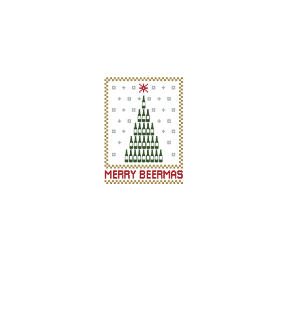 Merry Beermas model negru pe tricou