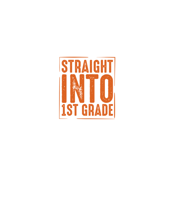 Straight into 1st grade model negru pe tricou
