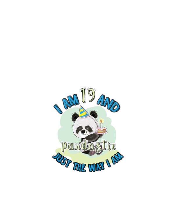PANDASTIC 19 model alb pe tricou