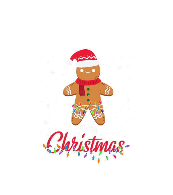 Merry christmas cookie model alb pe tricou