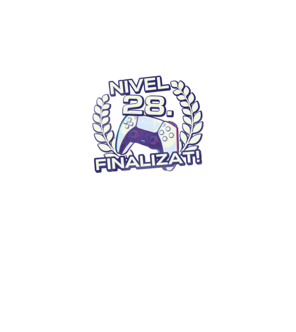 Nivel 28 finalizat! model negru pe tricou
