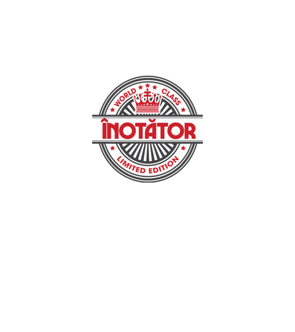 înotător model negru pe tricou
