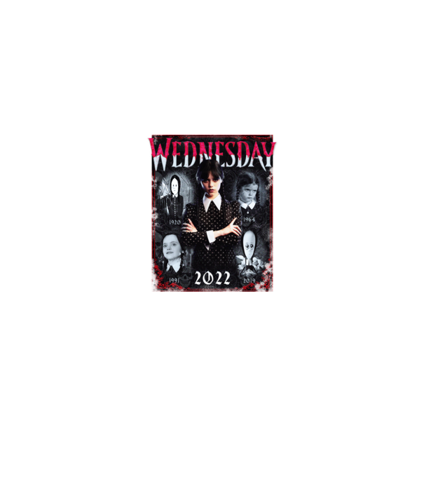 WEDNESDAY multi all time model negru pe tricou