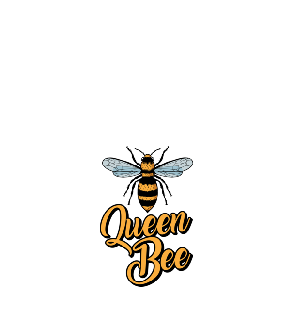 Queen Bee model nisipiu pe tricou