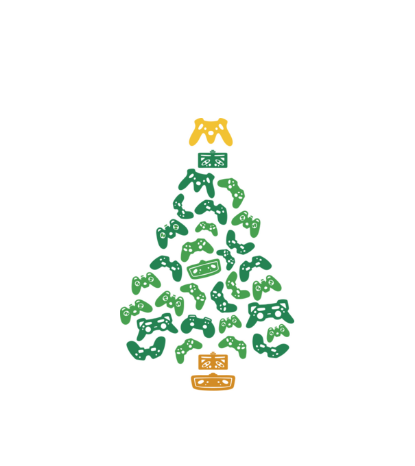 Gamer tree model alb pe tricou
