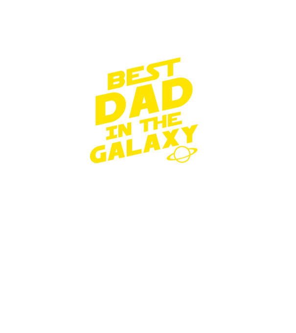 Best dad in the galaxy model negru pe tricou