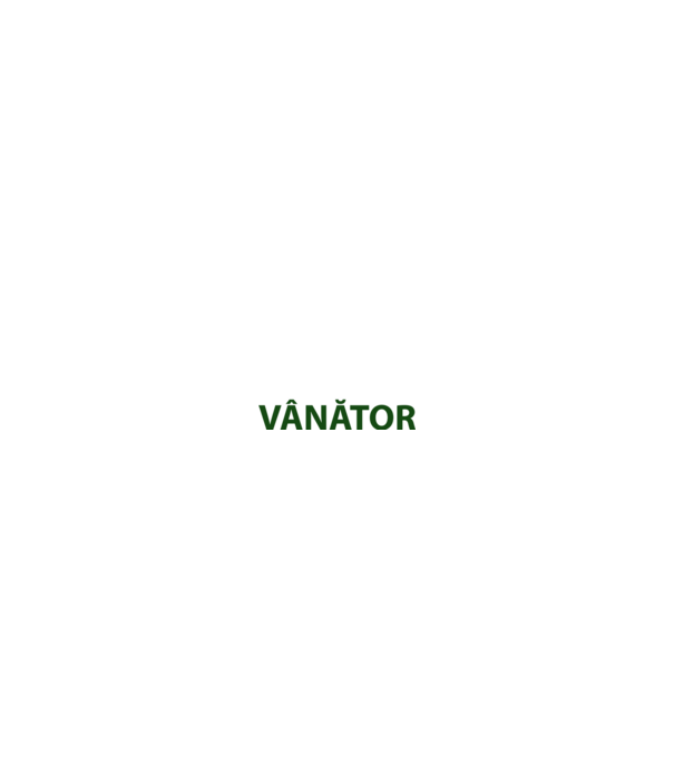 fii calm, sunt vânător model negru pe tricou