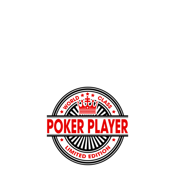 World class JUCĂTOR POKER model alb pe tricou