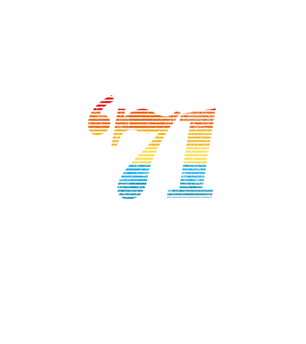 Retro Birthday 1971 model alb pe tricou