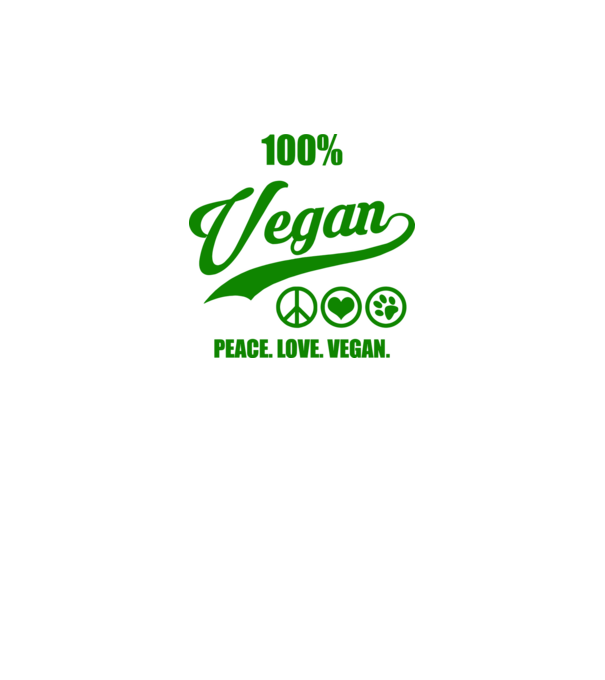 100% vegan model negru pe tricou