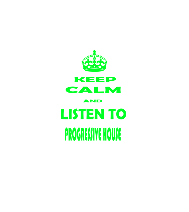 Keep Calm and Listen to prog-house model negru pe tricou