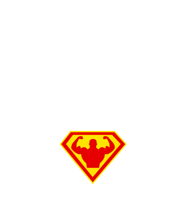 Superom model alb pe tricou