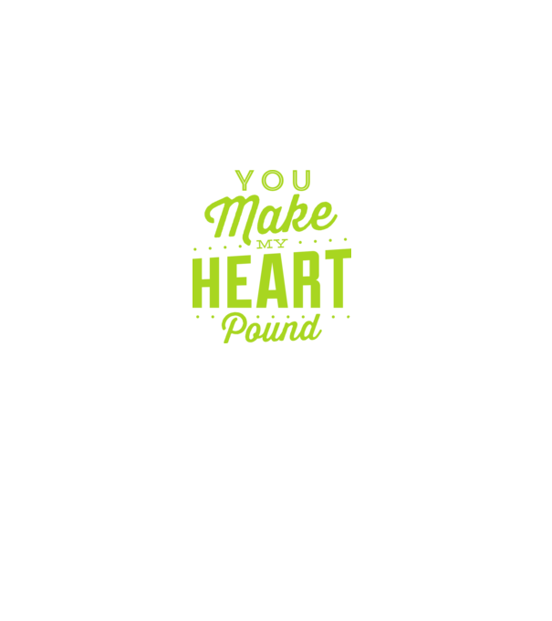 Make my heart model gri pe tricou