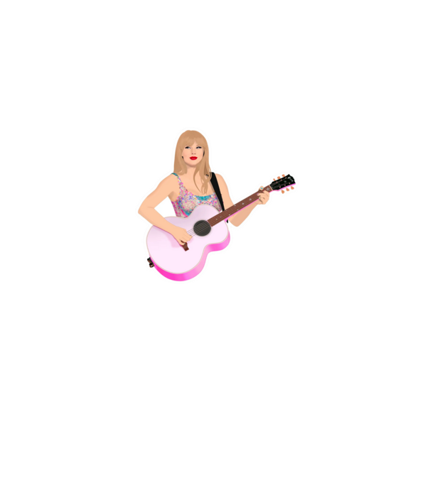 Taylor Swift pink model gri pe tricou
