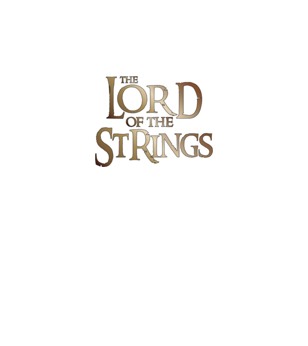 Lord of the Strings model verde neon pe tricou