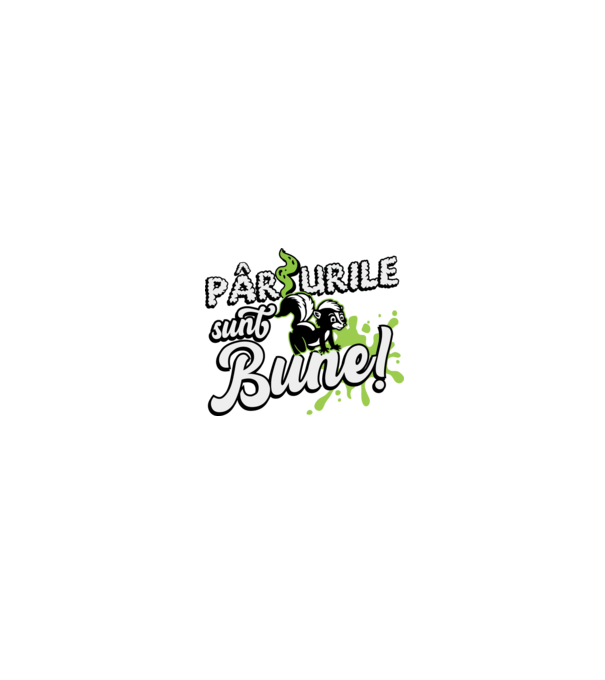 Pârțurile sunt bune model negru pe tricou