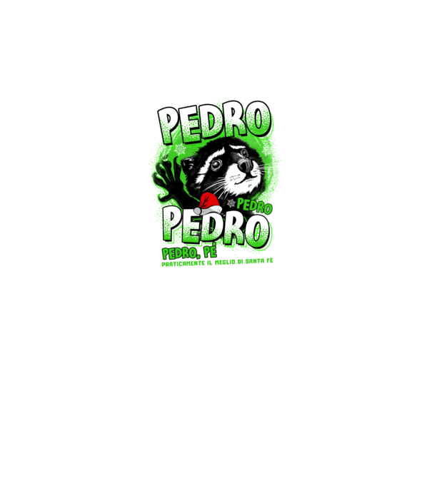 Pedro pedro christmas model negru pe tricou