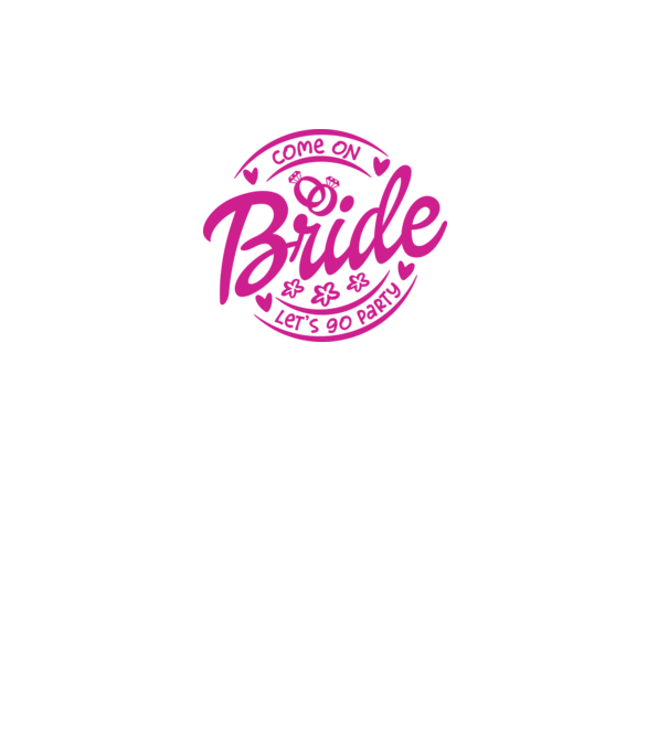 Bride Barbie lets go party model alb pe tricou