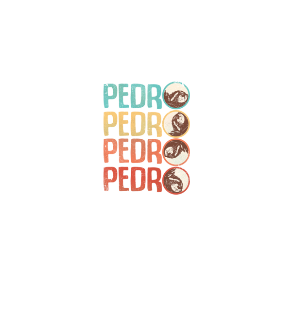Pedro Pedro retro model alb pe tricou