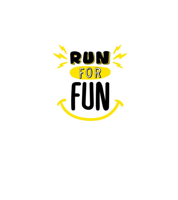 Run for fun model roșu pe tricou