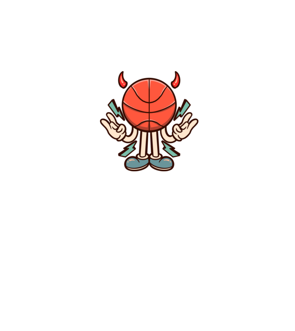Evil basketball model negru pe tricou